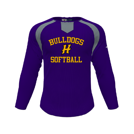 [CUS-DFW-PULL-FLC-CNK-LSL-PUR-YS-LOGO2] Pullover (Youth S, Purple, Logo 2)