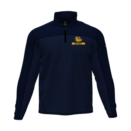 [CUS-DFW-QTRZ-PER-LSL-NVY-AS-LOGO1] Quarter Zip Pullover (Adult S, Navy, Logo 1)