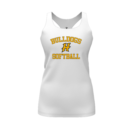 [FT0TRBWH-FYS-LOGO2] Decker Racerback Tank Top (Female Youth S, White, Logo 2)