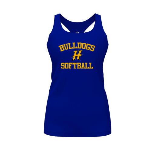 [FT0TRBRY-FYS-LOGO2] Decker Racerback Tank Top (Female Youth S, Royal, Logo 2)