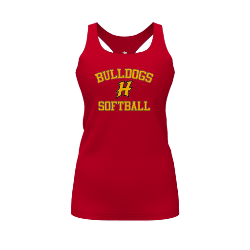 [FT0TRBRD-FYS-LOGO2] Decker Racerback Tank Top (Female Youth S, Red, Logo 2)