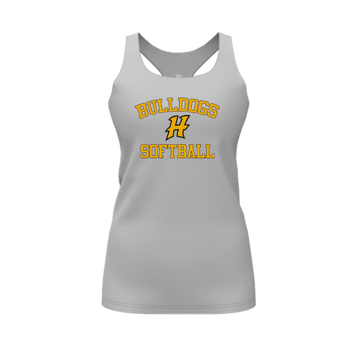 [FT0TRBGY-FYS-LOGO2] Decker Racerback Tank Top (Female Youth S, Gray, Logo 2)