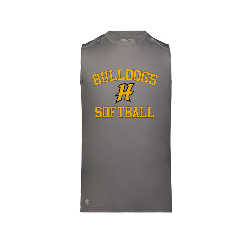 [222593.98D.S-LOGO2] Men's CoolDry TankTop (Adult S, Gray, Logo 2)