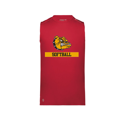 [222593.083.S-LOGO1] Men's CoolDry TankTop (Adult S, Red, Logo 1)