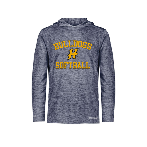 [FOLHCGNV-AS-LOGO2] Decker Men's Charge Hoodie (Adult S, Navy, Logo 2)