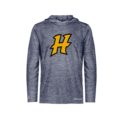 [FOLHCGNV-YS-LOGO3] Decker Youth Charge Hoodie (Youth S, Navy, Logo 3)