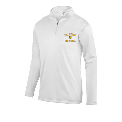[FOLQFFWH-AS-LOGO2] Decker Men's FlexFleece 1/4 Zip (Adult S, White, Logo 2)