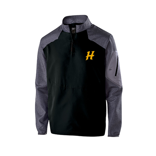 [229155.H05.XS-LOGO3] Men's Raider LS Pullover (Adult XS, Black, Logo 3)